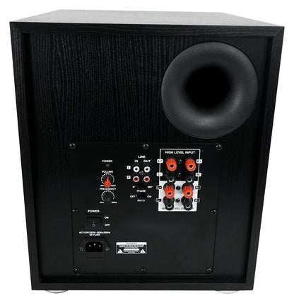 Adjustable Active Subwoofer with Multiple Inputs